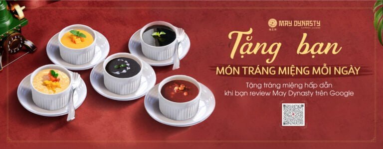 tặng món tráng miệng khi check in tại Zen Chinese Restaurant